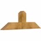 Ekena Millwork Portland Rough Sawn Timber Gable Bracket, Western Red Cedar, 48"W x 16"H x 4"D x 6"F, 8/12 Pitch GBW048X16X0406POR00RWR - alternate 5